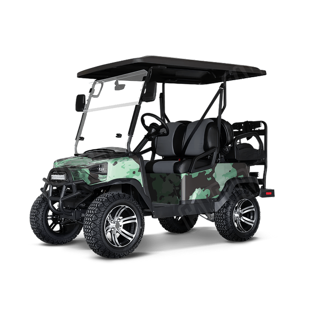 Treetop Mint Chocolate Chip Golf Cart Camo Vinyl Wrap