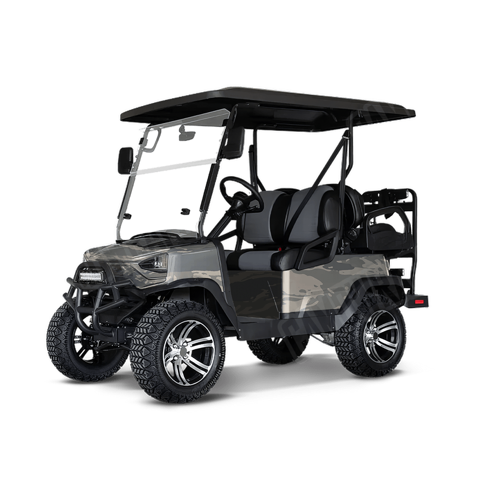 Vietnam Tiger Stripe Army Golf Cart Camo Vinyl Wrap