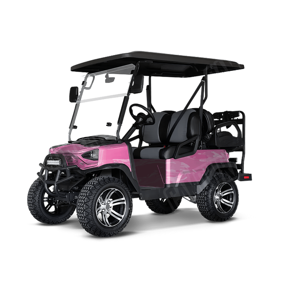 Vietnam Tiger Stripe Elite Pink Golf Cart Camo Vinyl Wrap