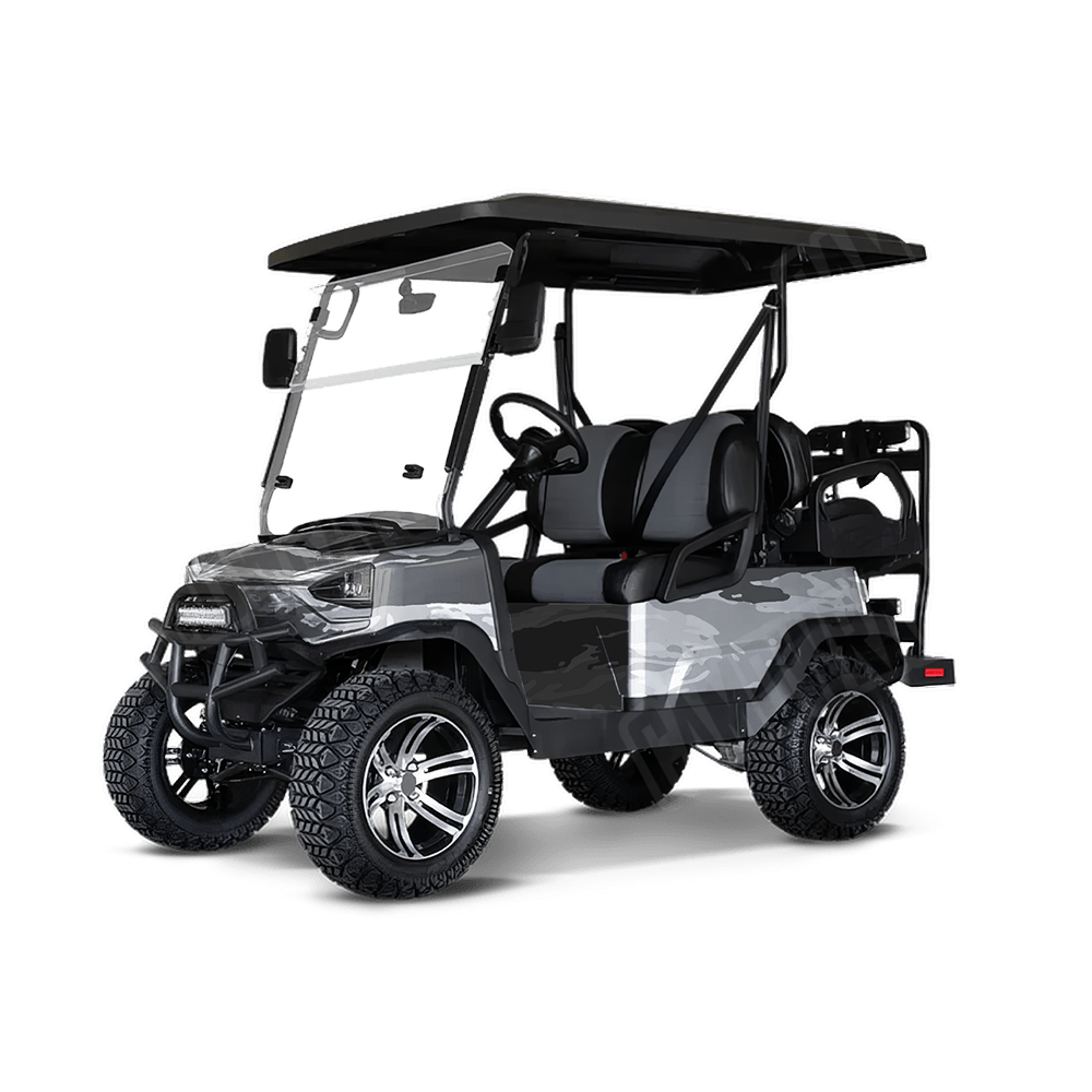 Vietnam Tiger Stripe Snow Golf Cart Camo Vinyl Wrap