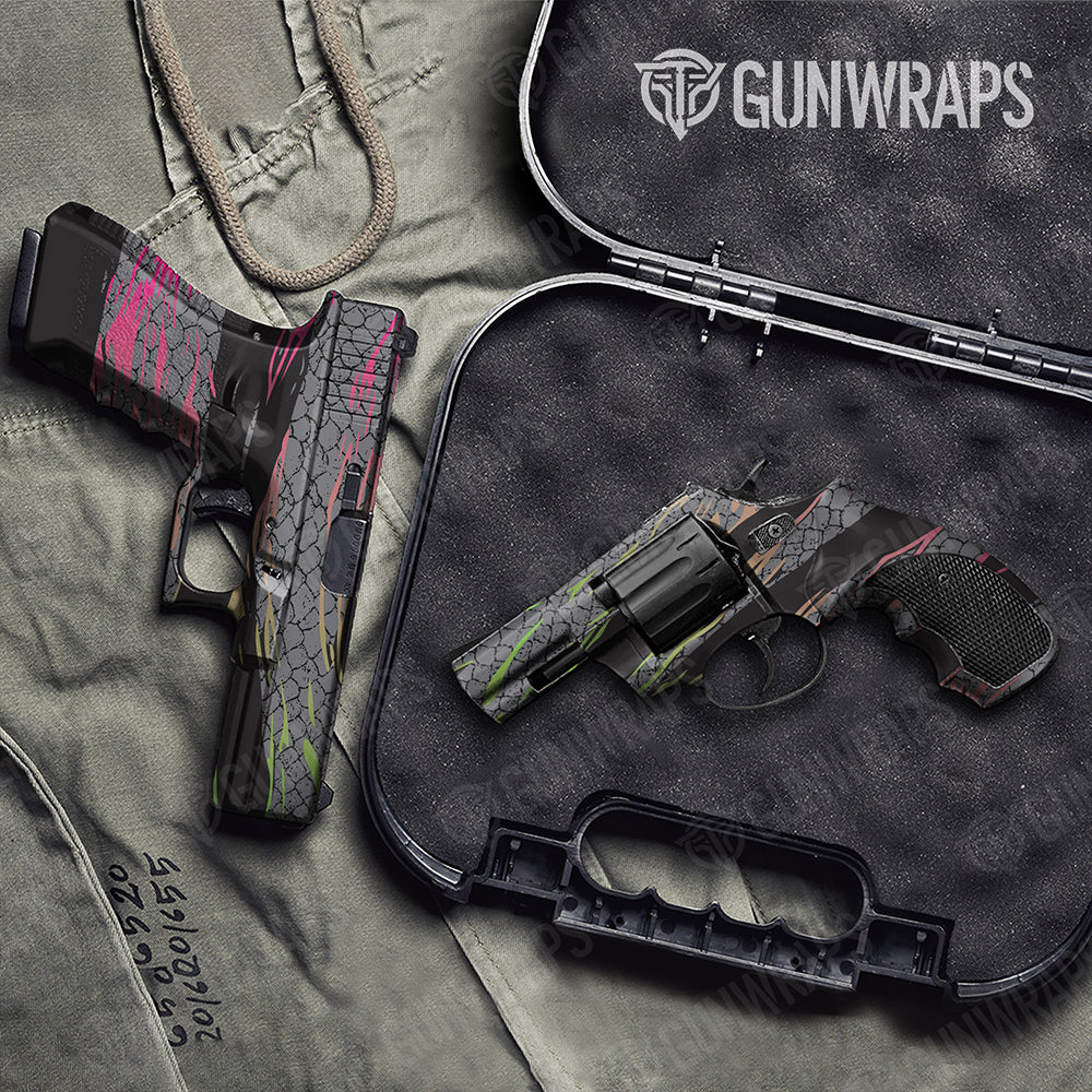 Dragonbreath Retro Punk Handgun Gun Skin Vinyl Wraps