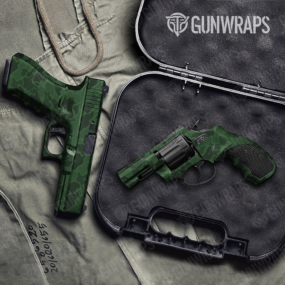 Old School Duck Elite Green Handgun Gun Skin Vinyl Wraps