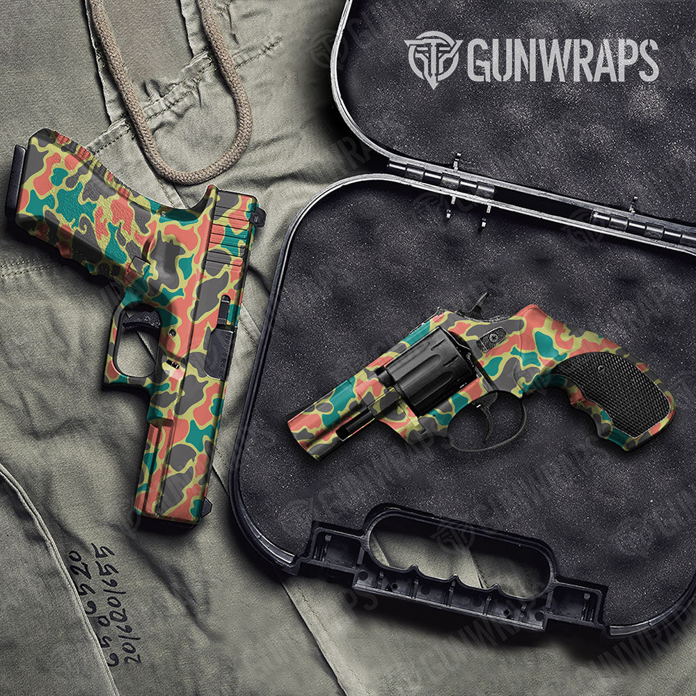 Old School Duck Fiesta Handgun Gun Skin Vinyl Wraps