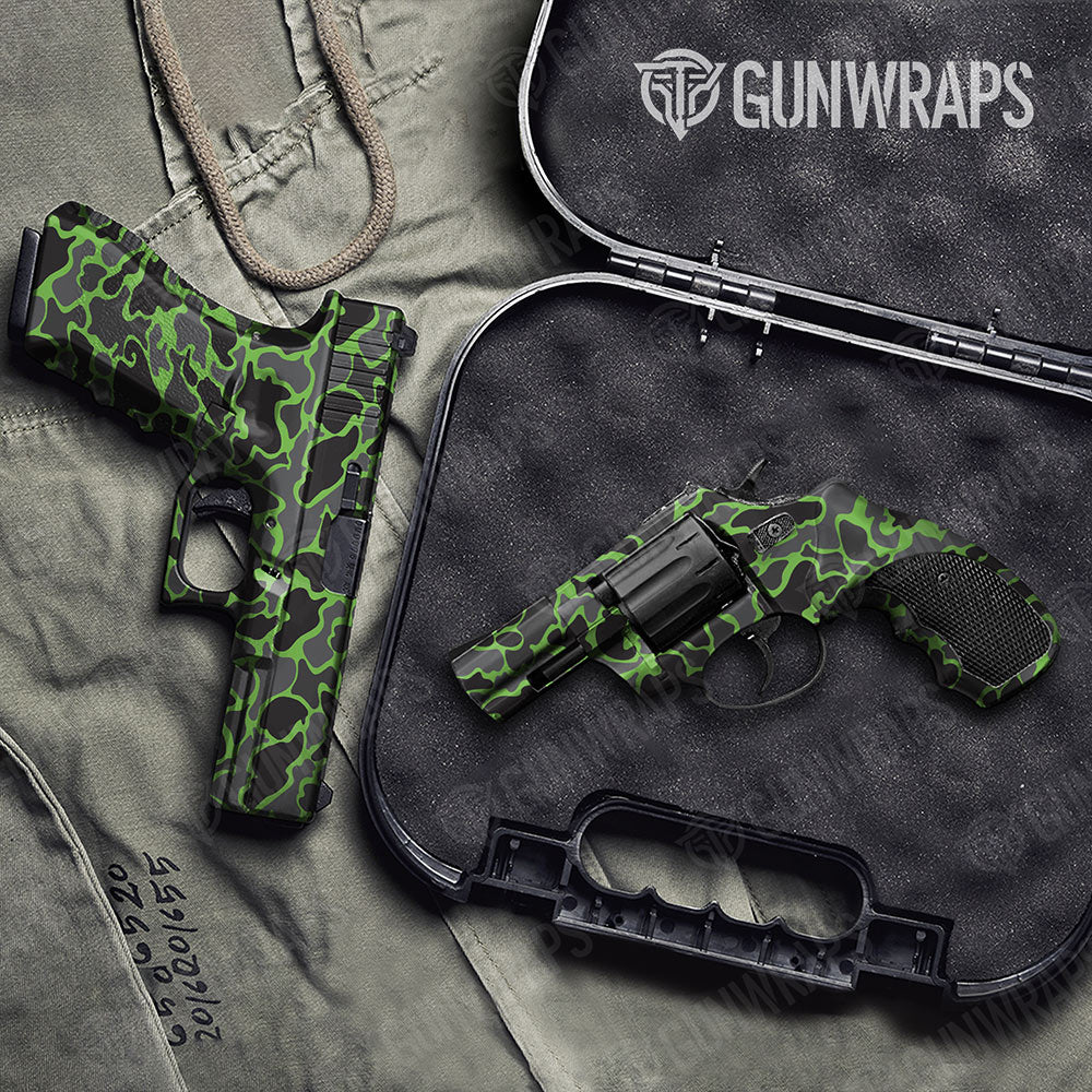 Old School Duck Metro Green Handgun Gun Skin Vinyl Wraps