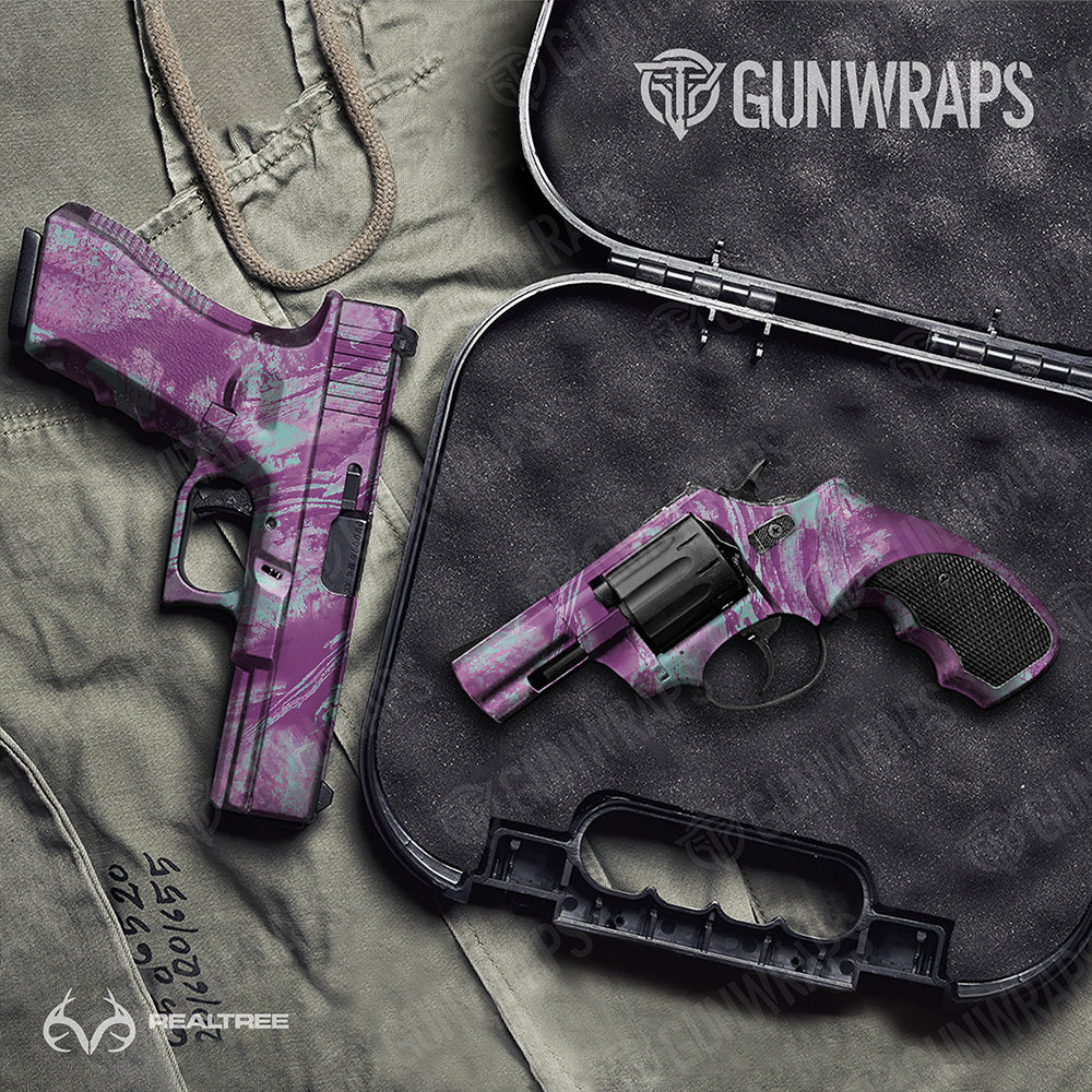 Handgun Realtree Aspect Ocean Spray Camo Gun Skin Vinyl Wrap