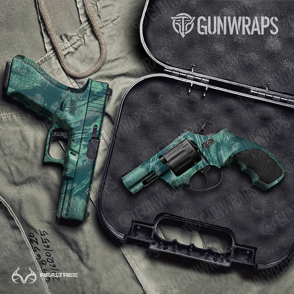 Handgun Realtree Aspect Sea Foam Camo Gun Skin Vinyl Wrap