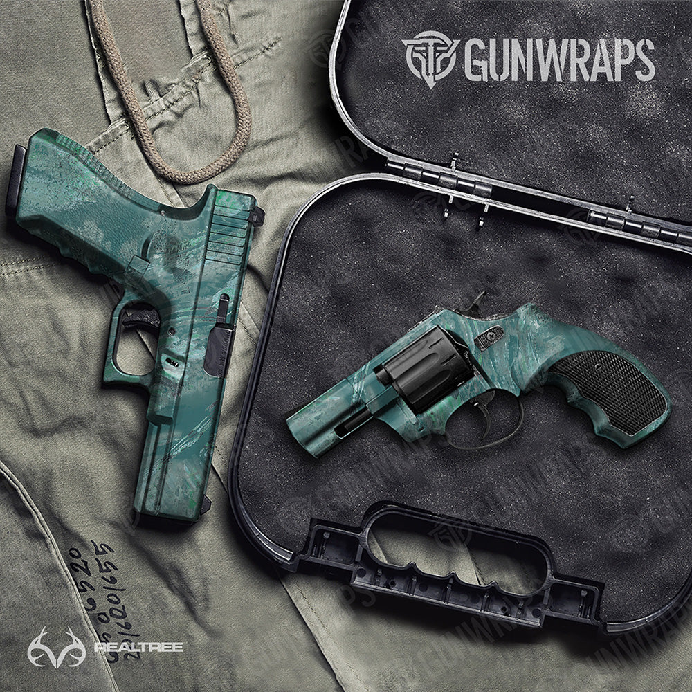Handgun Realtree Aspect Sea Glass Camo Gun Skin Vinyl Wrap