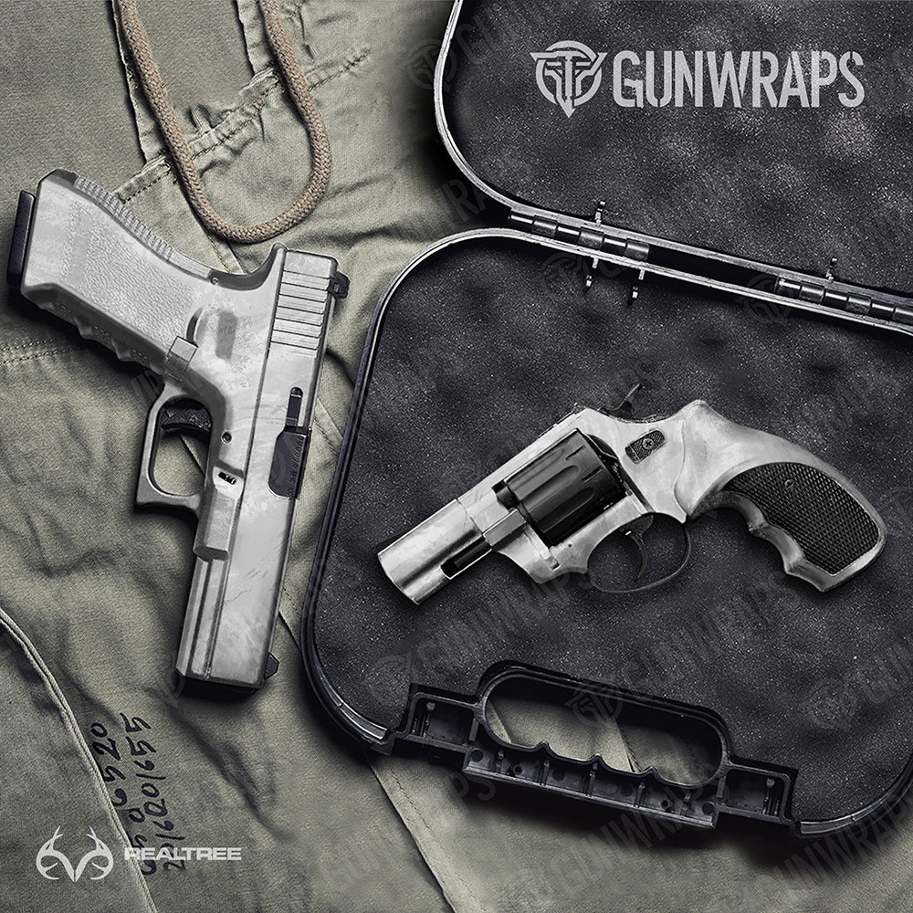 Handgun Realtree Aspect White Out Camo Gun Skin Vinyl Wrap