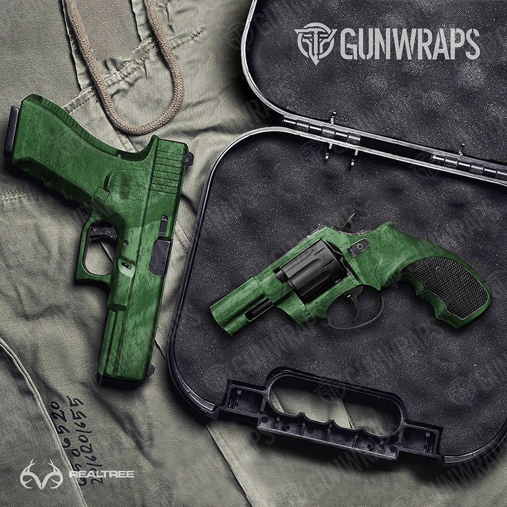 Handgun Realtree Fishing Green Camo Gun Skin Vinyl Wrap