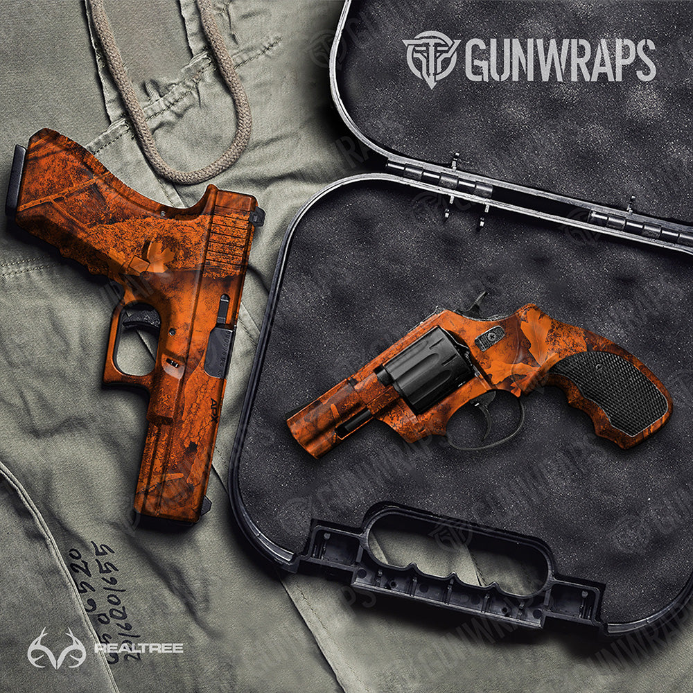Handgun Realtree XL APX Blaze Camo Gun Skin Vinyl Wrap