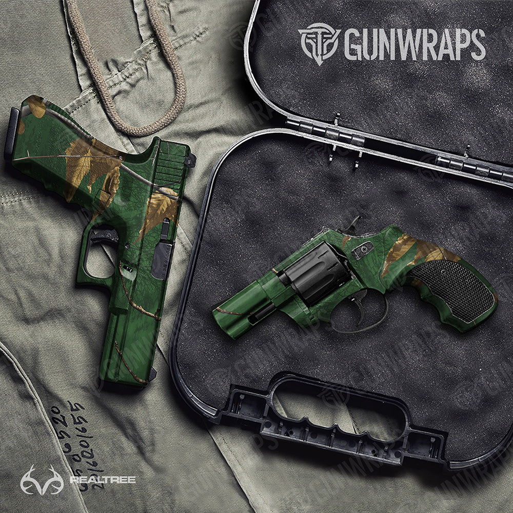Handgun Realtree XTRA Colors Green Camo Gun Skin Vinyl Wrap