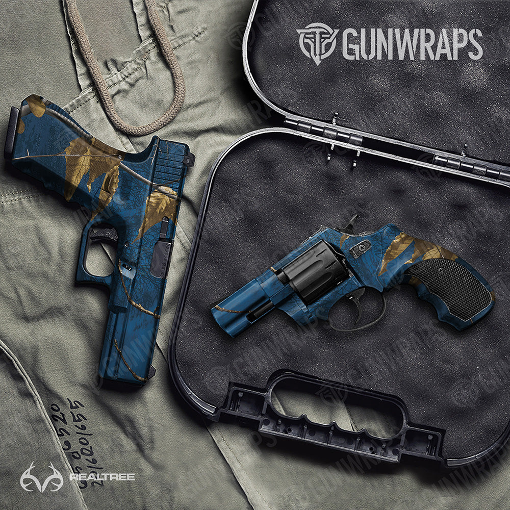 Handgun Realtree XTRA Colors Blue Camo Gun Skin Vinyl Wrap