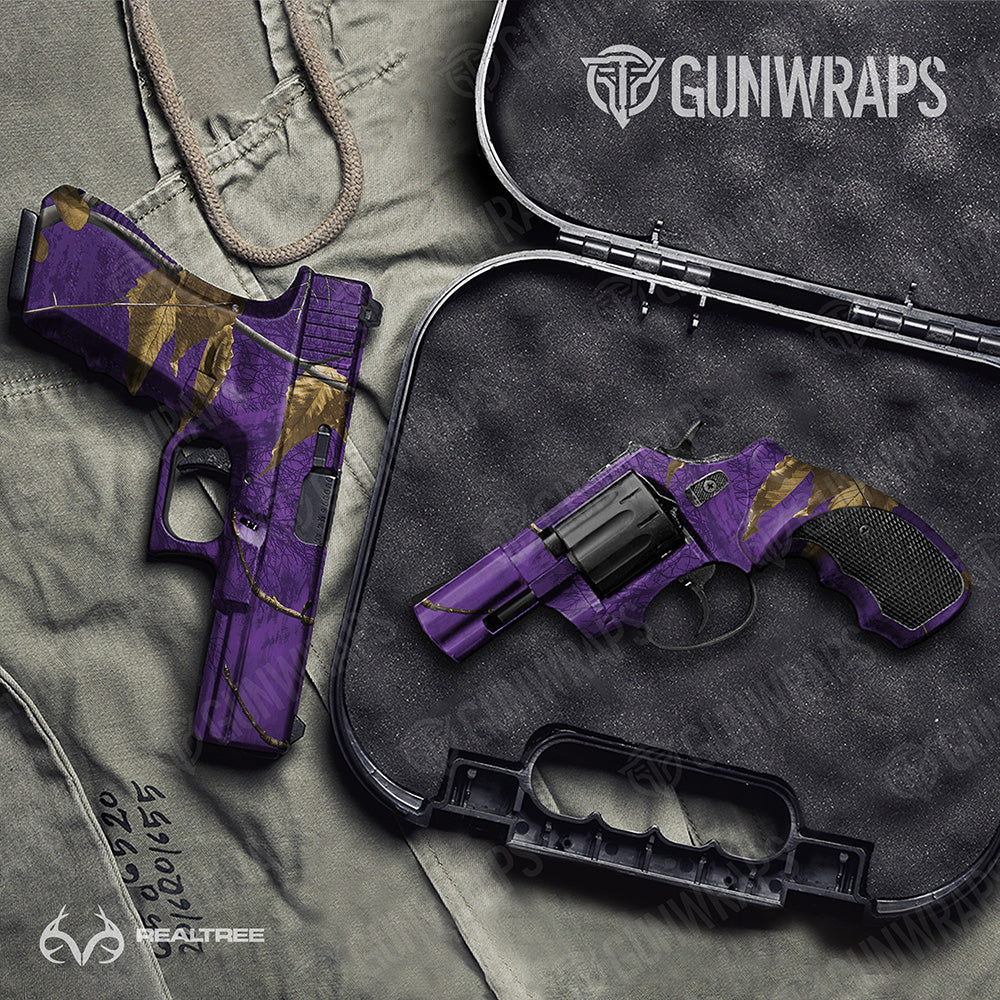 Handgun Realtree XTRA Colors Purple Camo Gun Skin Vinyl Wrap