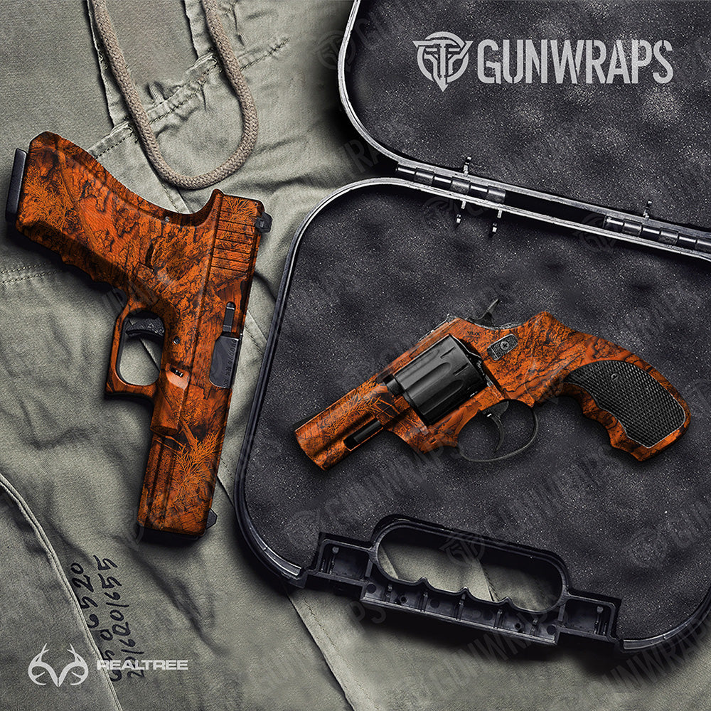 Handgun Realtree APX Blaze Camo Gun Skin Vinyl Wrap