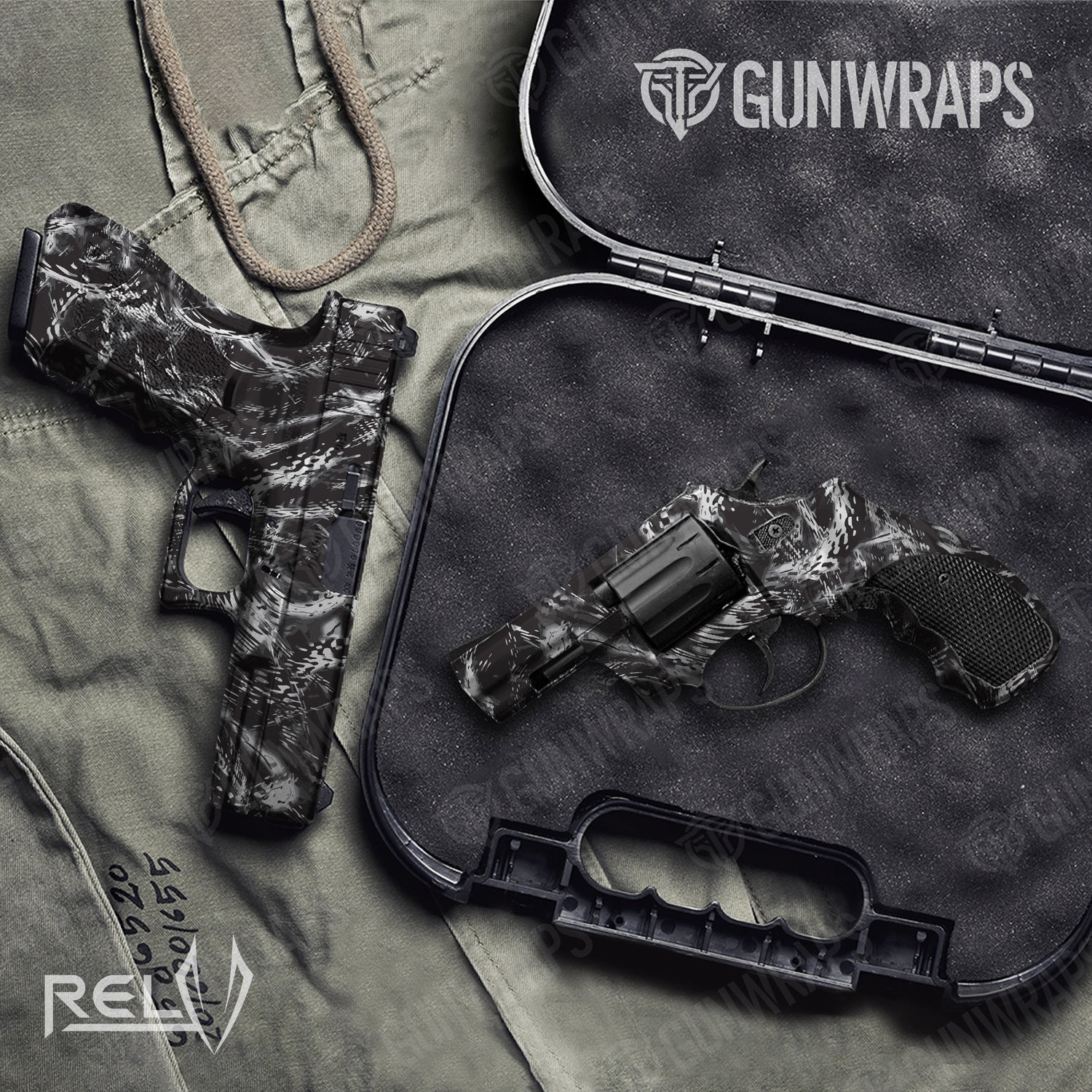 Handgun X1 RELV Medusa Camo Gun Skin Vinyl Wrap