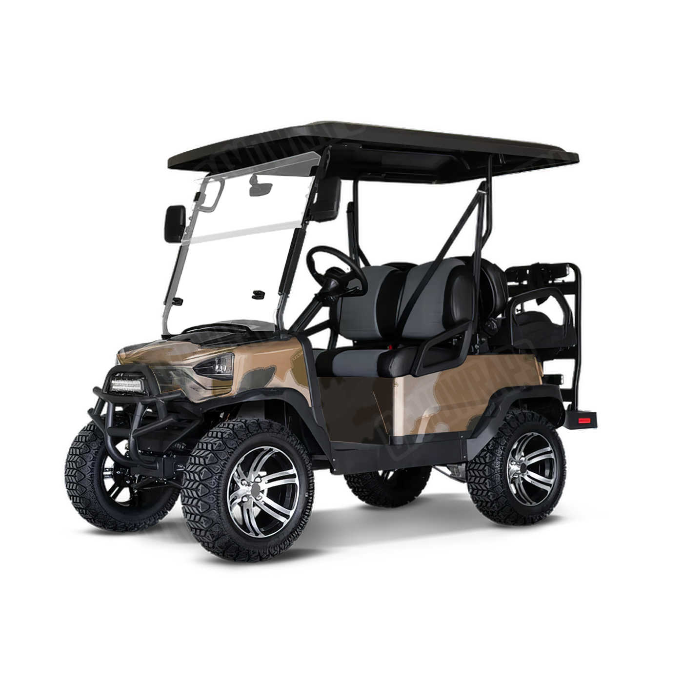 Large Nemesis Desert Scorpion Golf Cart Camo Vinyl Wrap