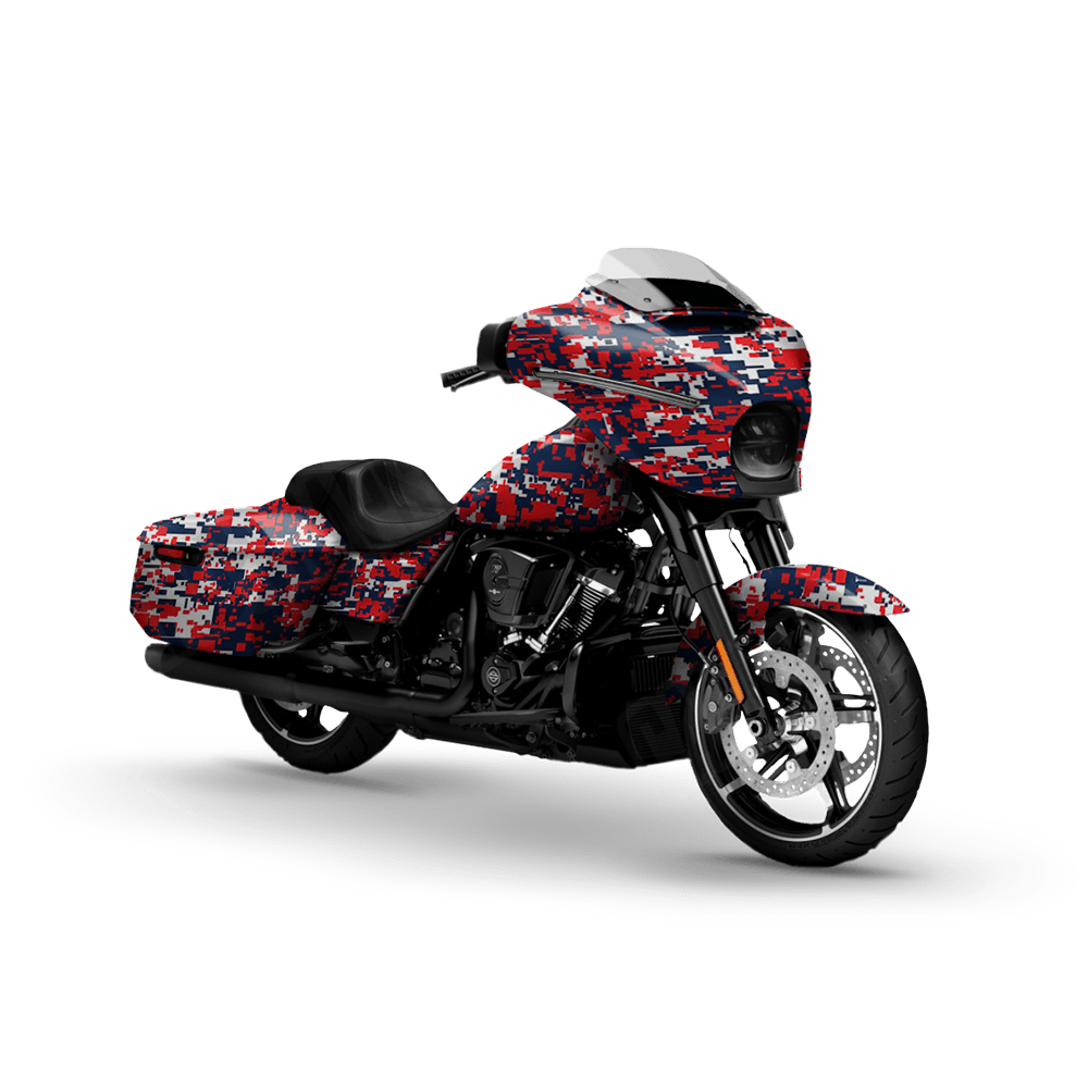 Digital America Motorcycle Camo Vinyl Wrap