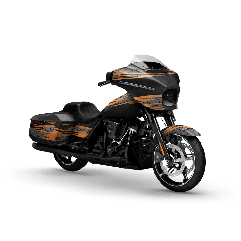 Dragonbreath Orange Motorcycle Wraps