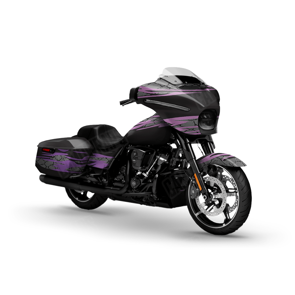Dragonbreath Purple Motorcycle Wraps
