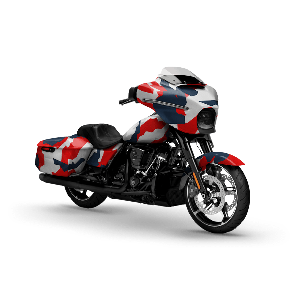 Erratic America Motorcycle Camo Vinyl Wrap