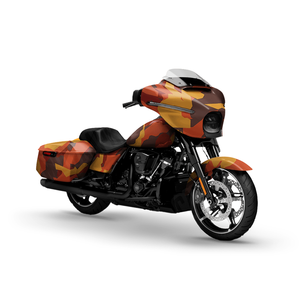 Erratic Autumn Motorcycle Camo Vinyl Wrap