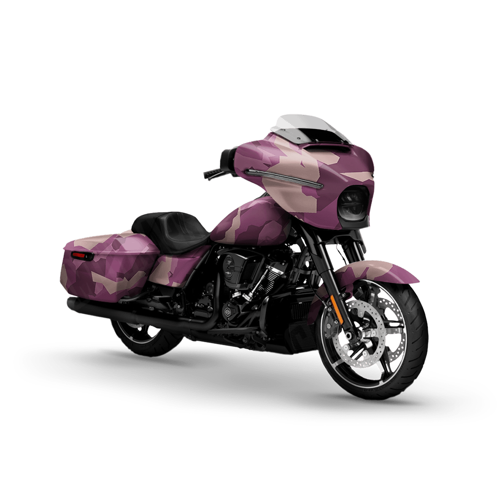 Erratic Floral Motorcycle Camo Vinyl Wrap