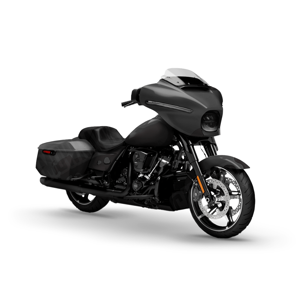 Jumbo Battle Storm Elite Black Motorcycle Camo Vinyl Wrap