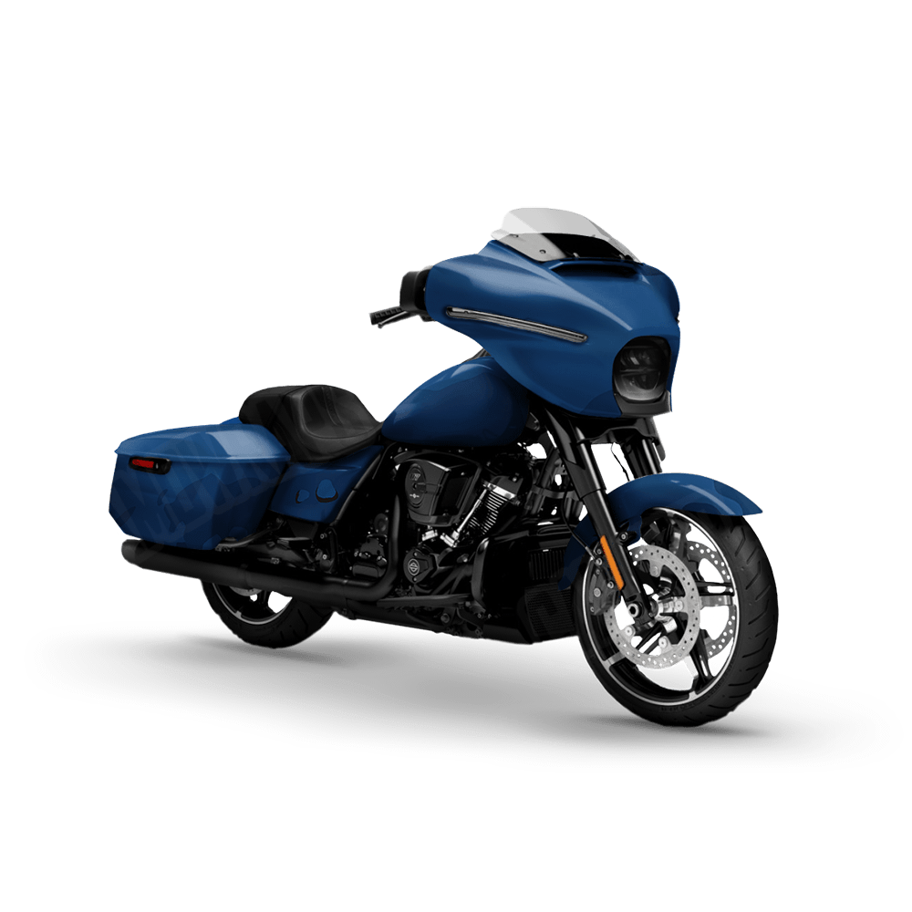 Jumbo Battle Storm Elite Blue Motorcycle Camo Vinyl Wrap