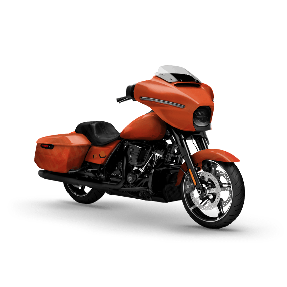 Jumbo Battle Storm Elite Orange Motorcycle Camo Vinyl Wrap