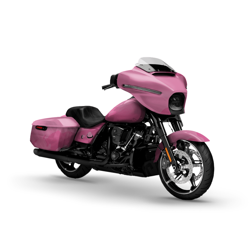 Jumbo Battle Storm Elite Pink Motorcycle Camo Vinyl Wrap