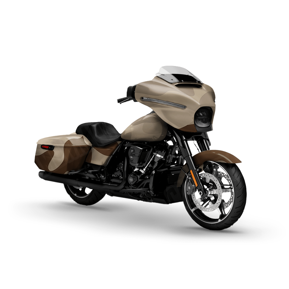 Jumbo Classic Desert Motorcycle Camo Vinyl Wrap