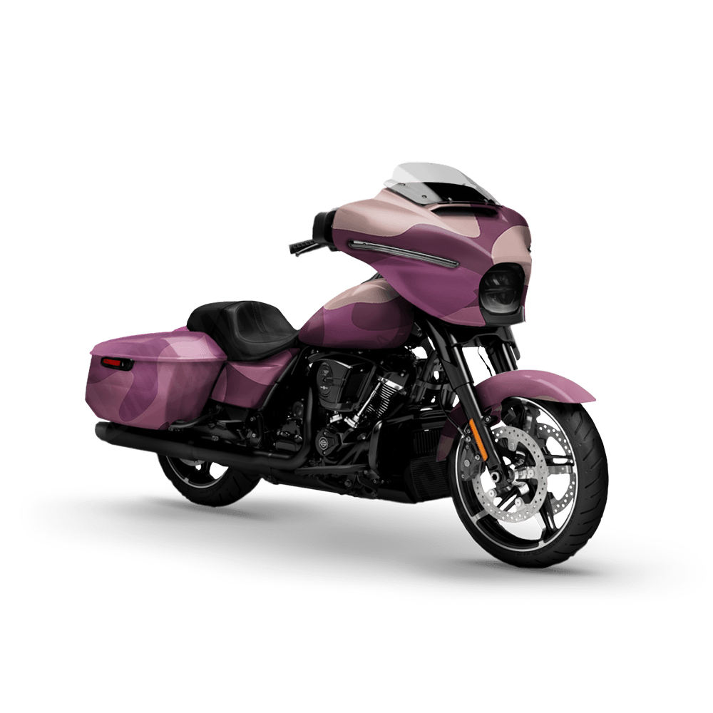 Jumbo Classic Floral Motorcycle Camo Vinyl Wrap