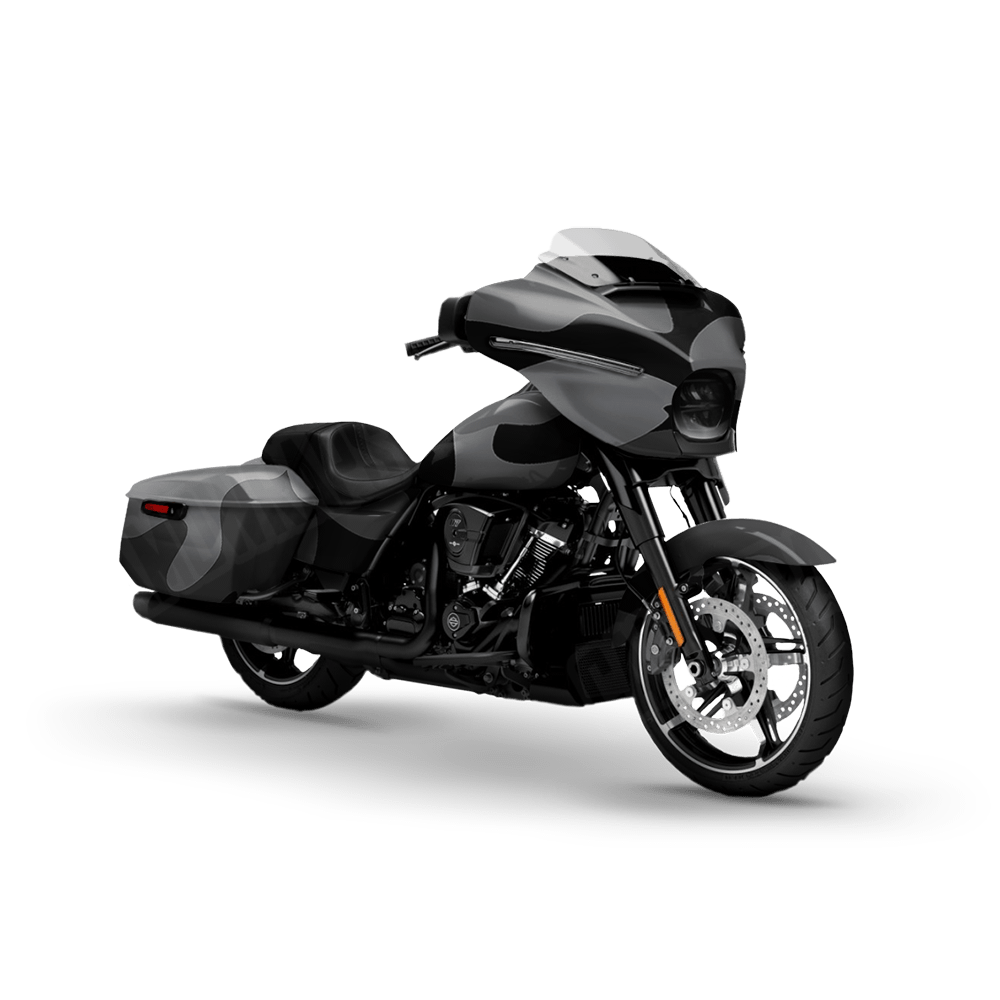 Jumbo Classic Midnight Motorcycle Camo Vinyl Wrap