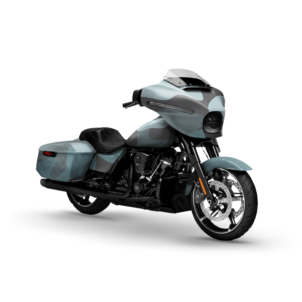 Jumbo Classic Overcast Motorcycle Camo Vinyl Wrap