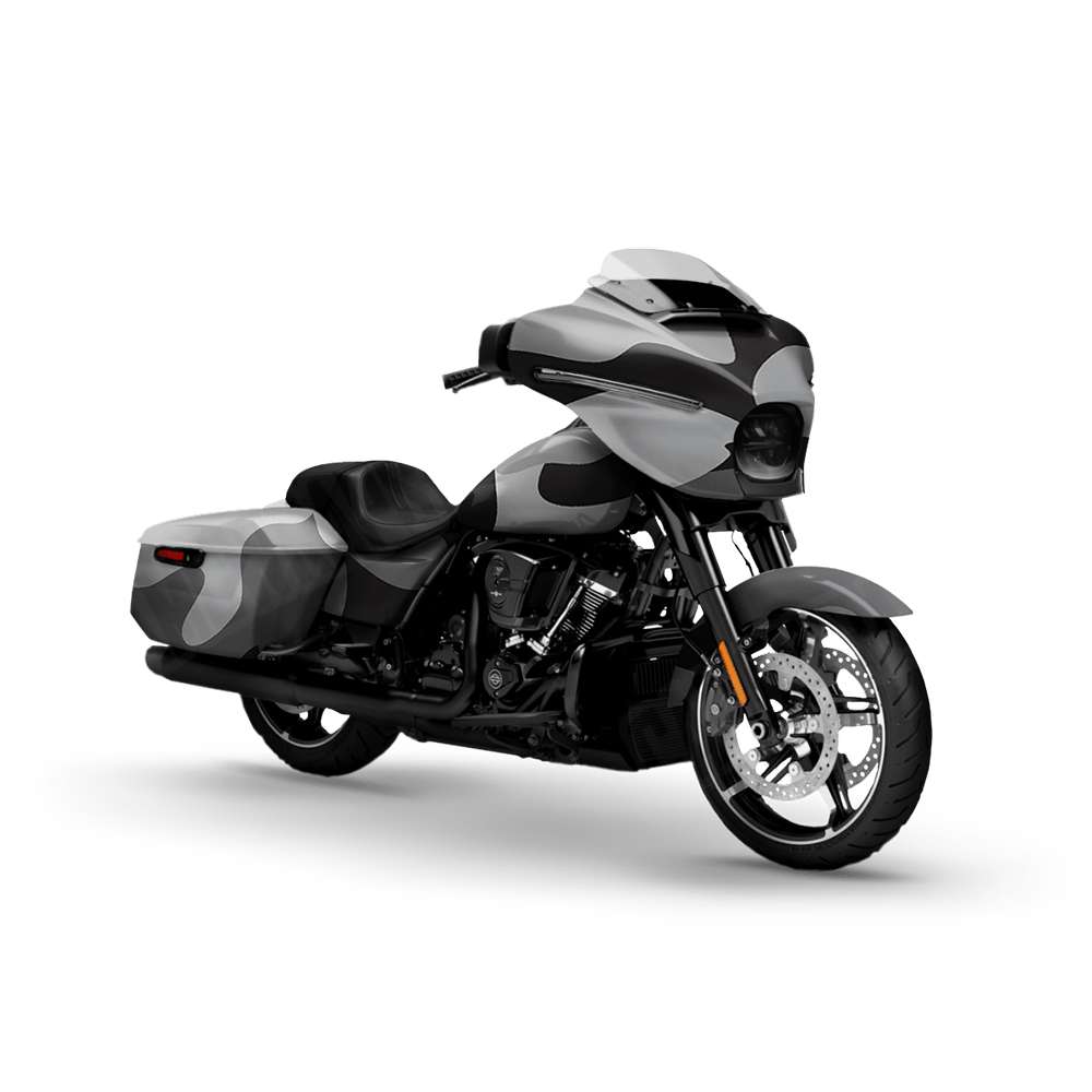 Jumbo Classic Urban Night Motorcycle Camo Vinyl Wrap