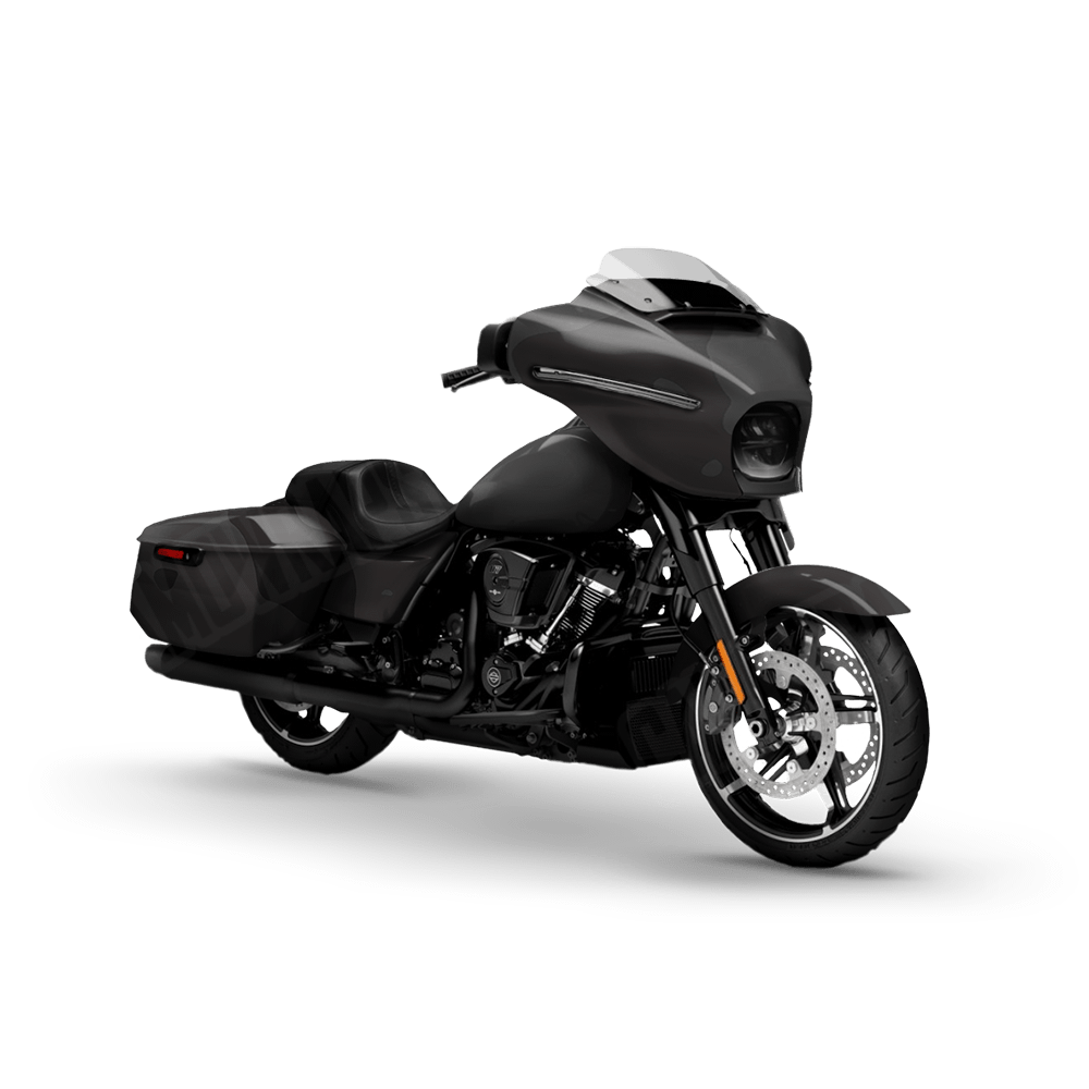 Jumbo Cumulus Elite Black Motorcycle Camo Vinyl Wrap