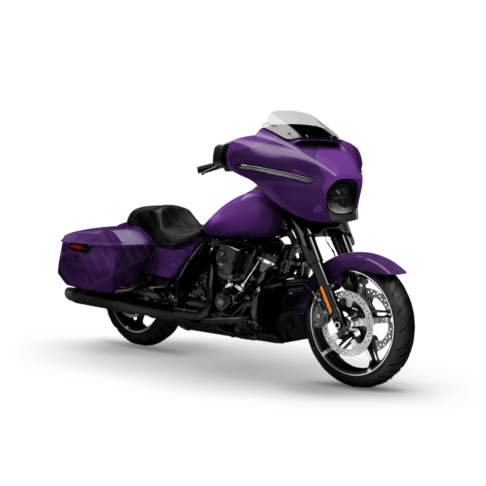 Jumbo Cumulus Elite Purple Motorcycle Camo Vinyl Wrap