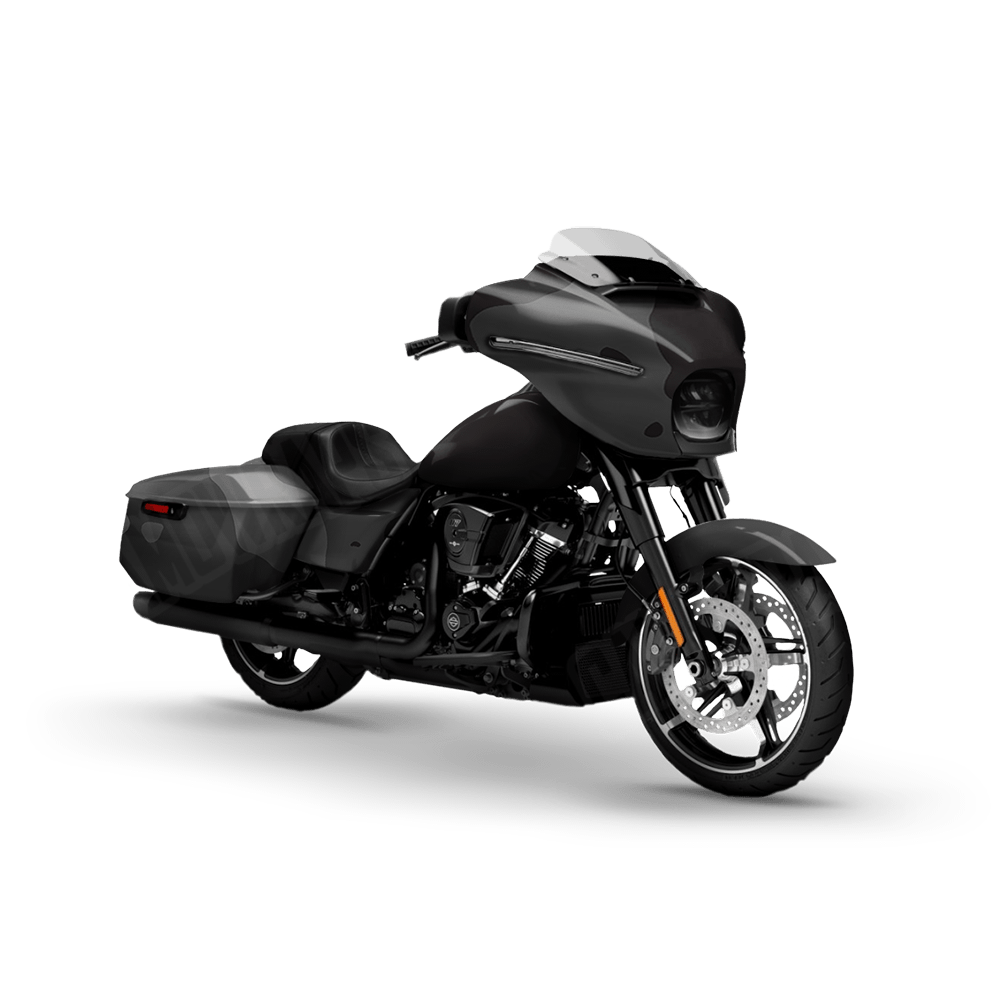 Jumbo Cumulus Midnight Motorcycle Camo Vinyl Wrap