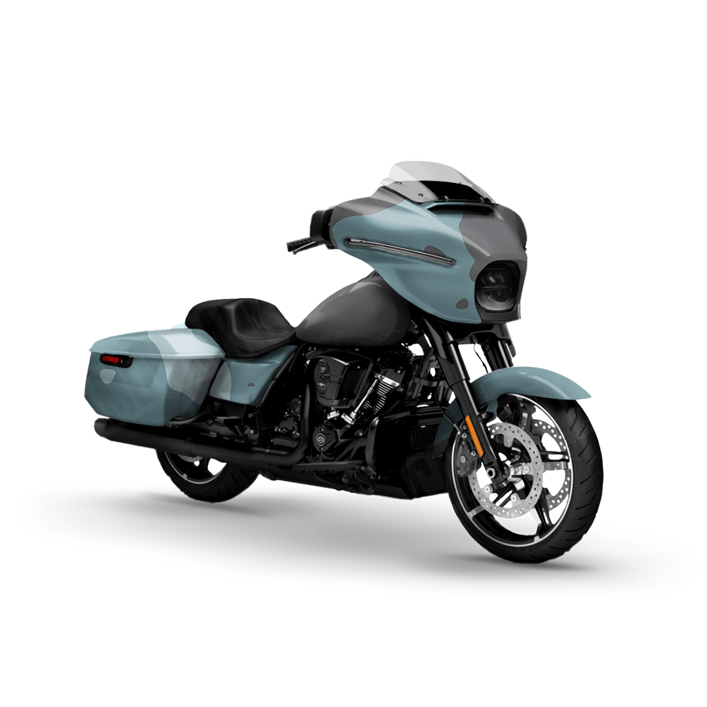 Jumbo Cumulus Overcast Motorcycle Camo Vinyl Wrap