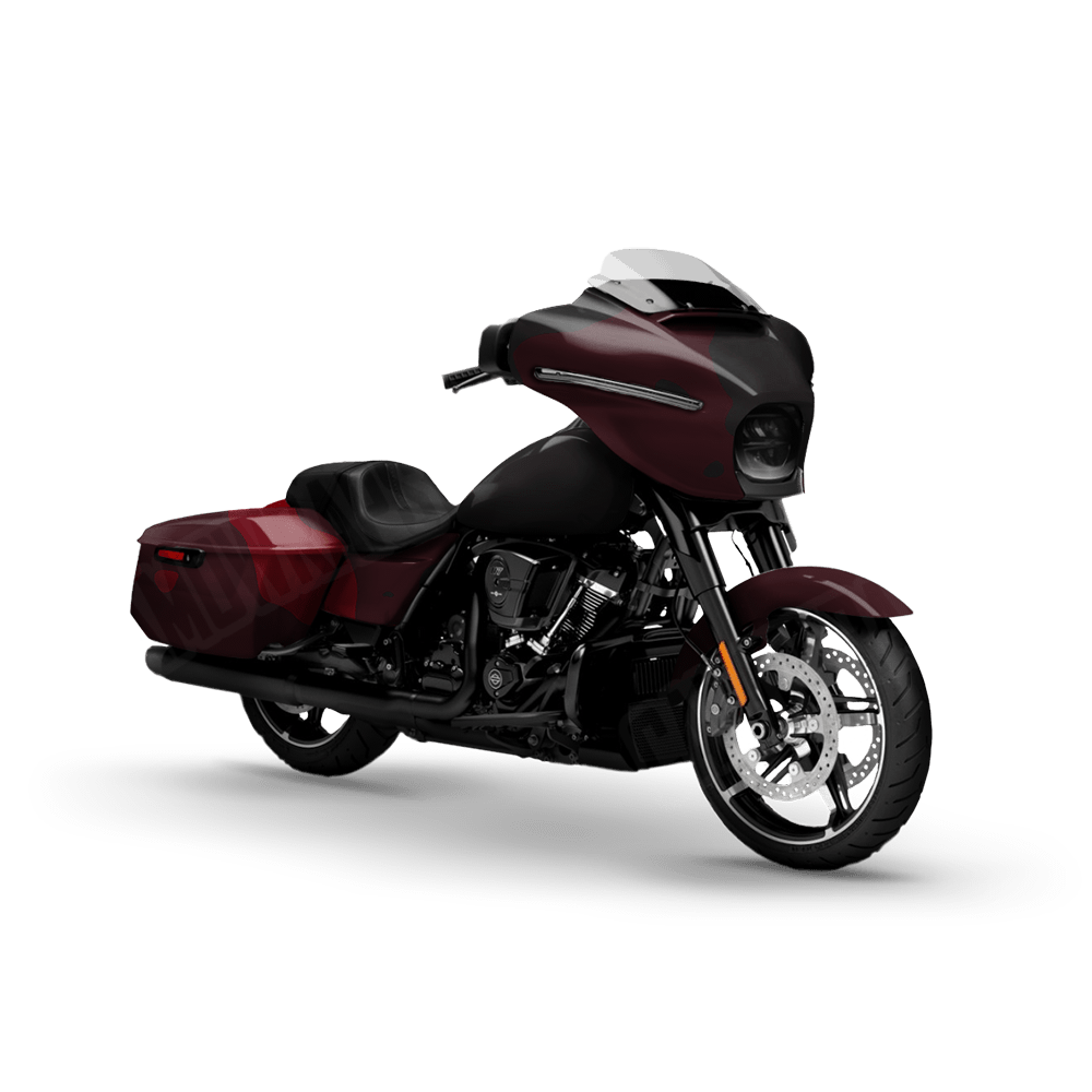 Jumbo Cumulus Vampire Red Motorcycle Camo Vinyl Wrap