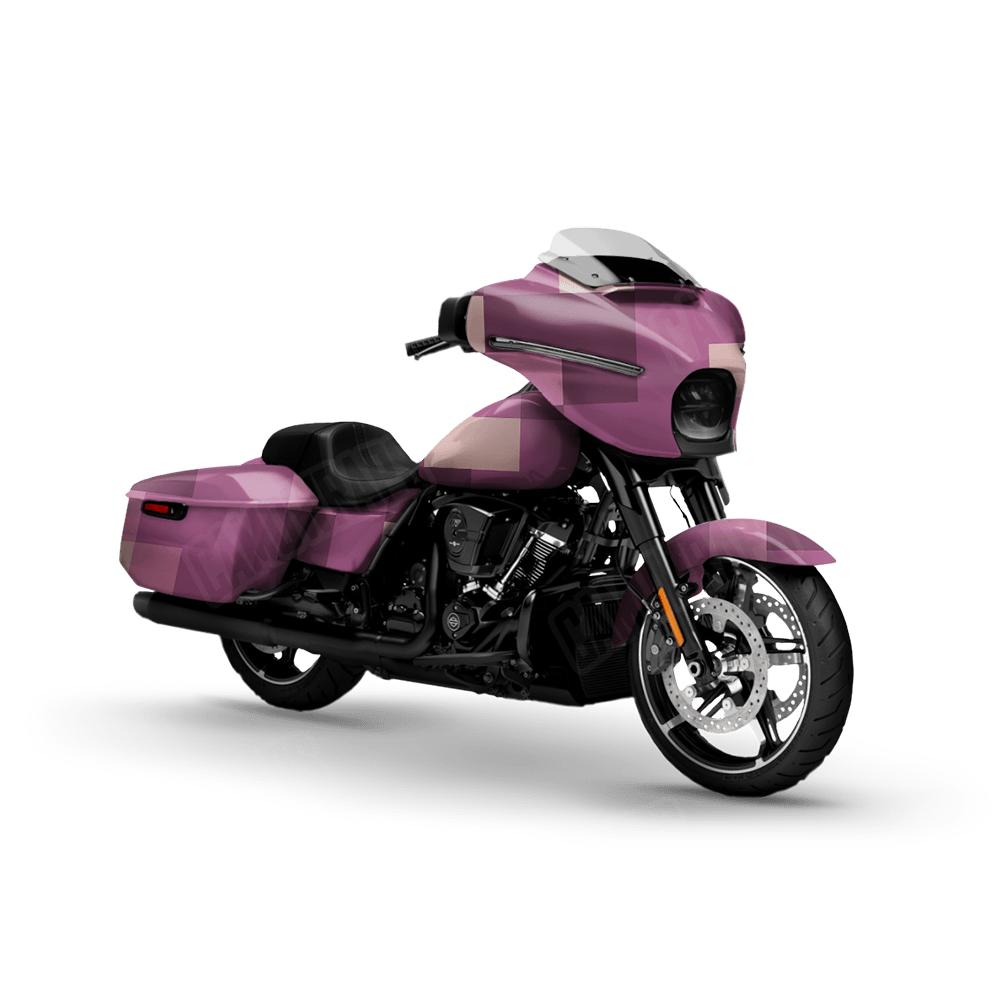 Pixel Floral Motorcycle Wraps