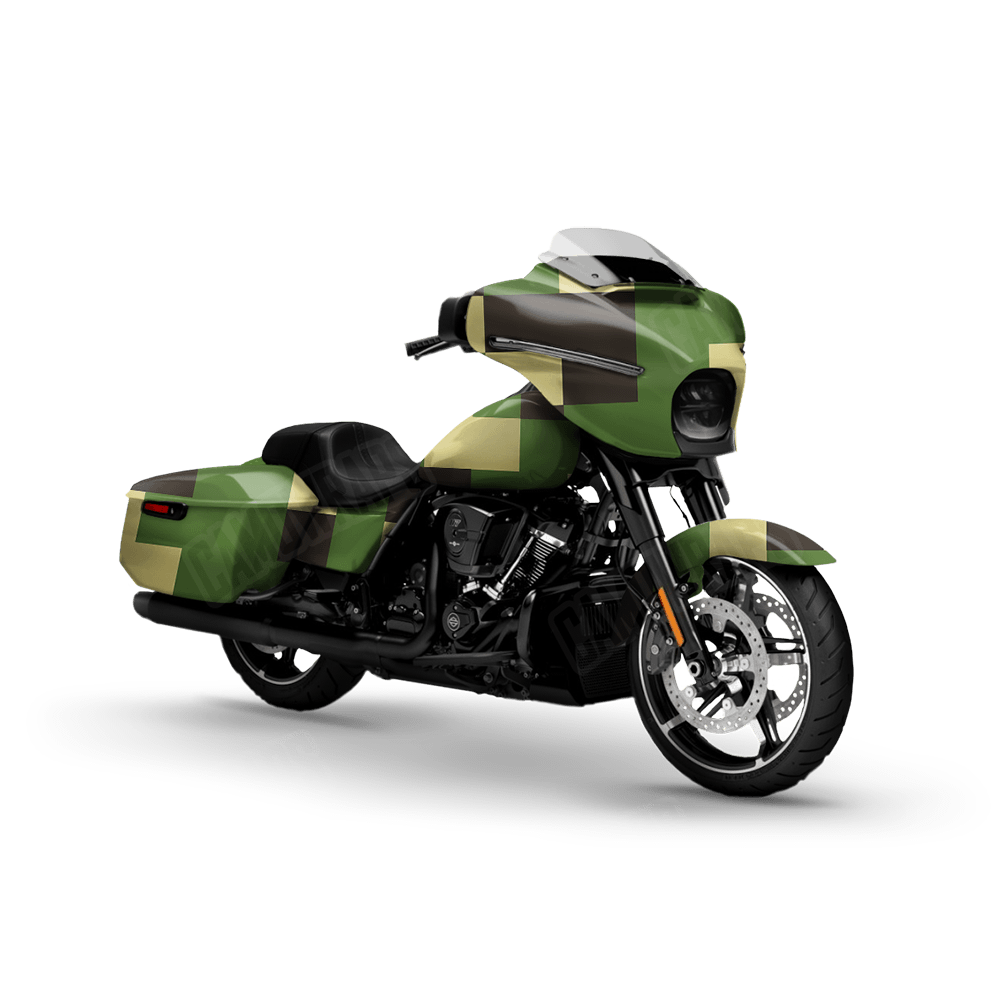 Pixel Jungle Motorcycle Wraps