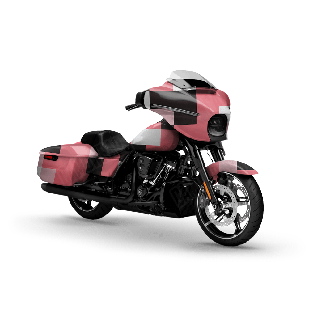 Pixel Pink Motorcycle Wraps