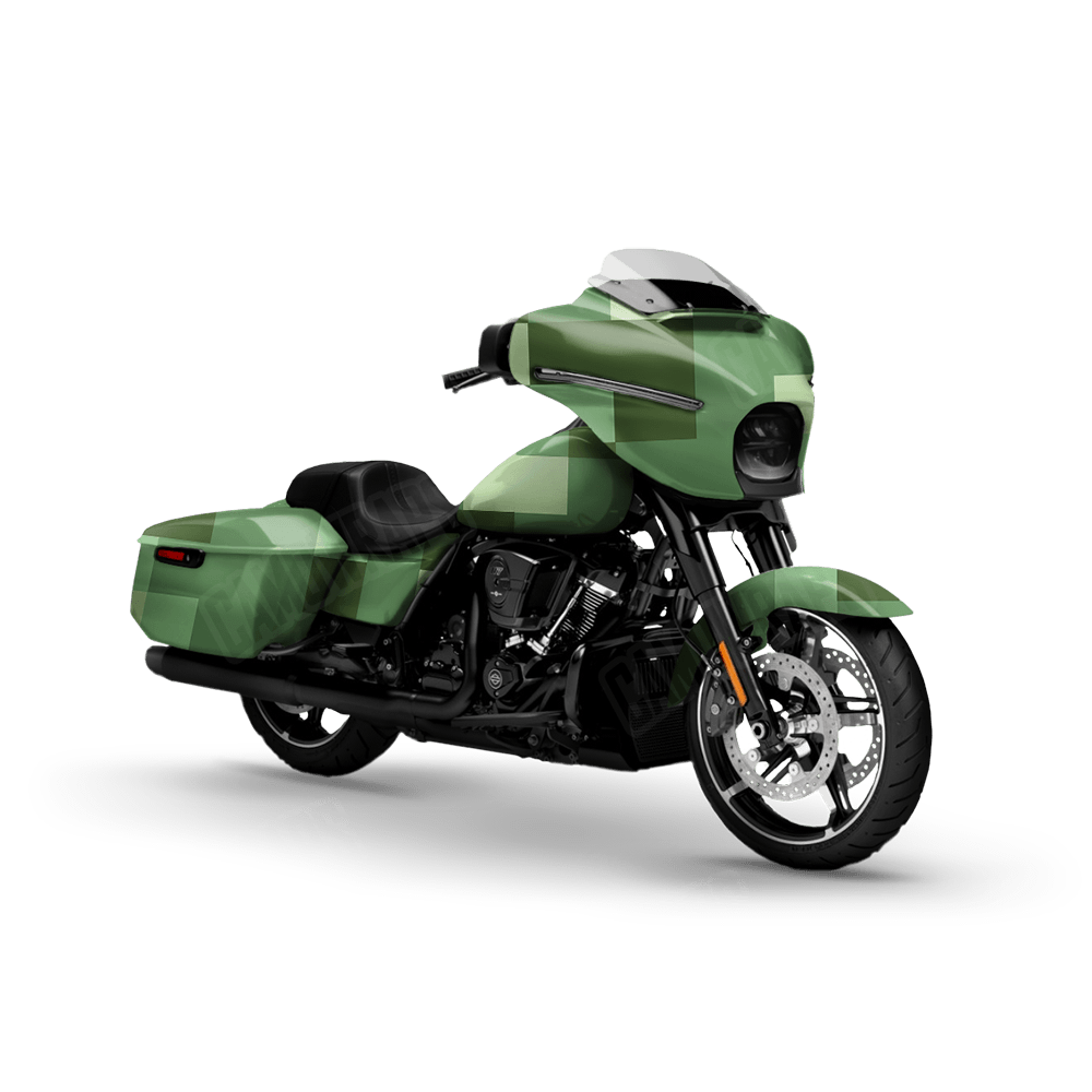 Pixel Pistachio Motorcycle Wraps