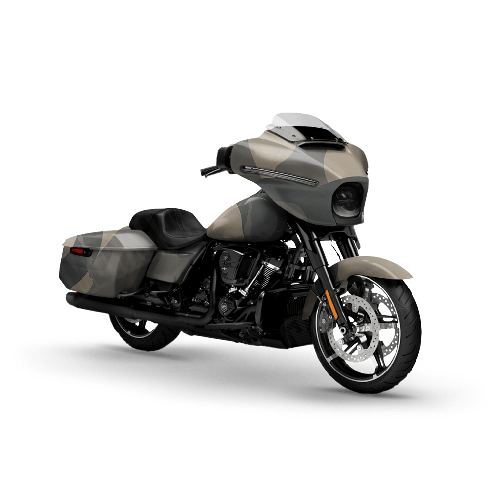 Jumbo Ragged Army Motorcycle Camo Vinyl Wrap