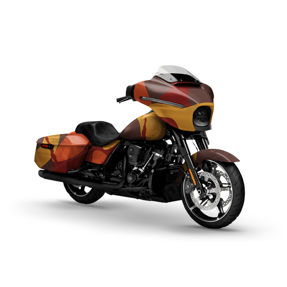 Jumbo Ragged Autumn Motorcycle Camo Vinyl Wrap