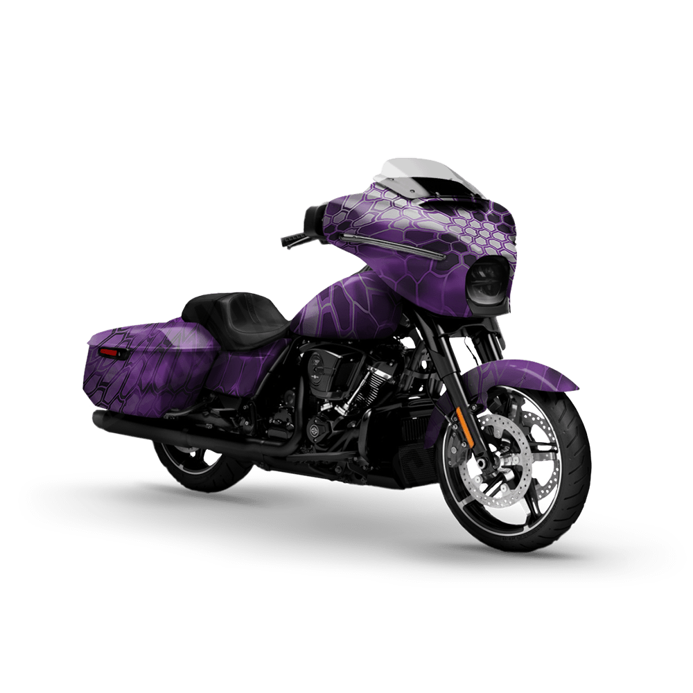 Kryptek Amethyst Motorcycle Camo Vinyl Wrap