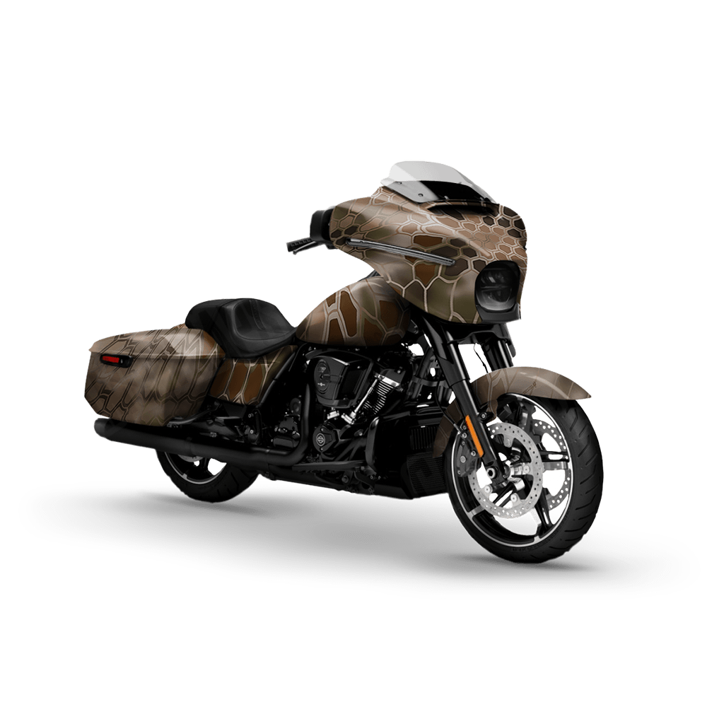 Kryptek Highlander Motorcycle Camo Vinyl Wrap