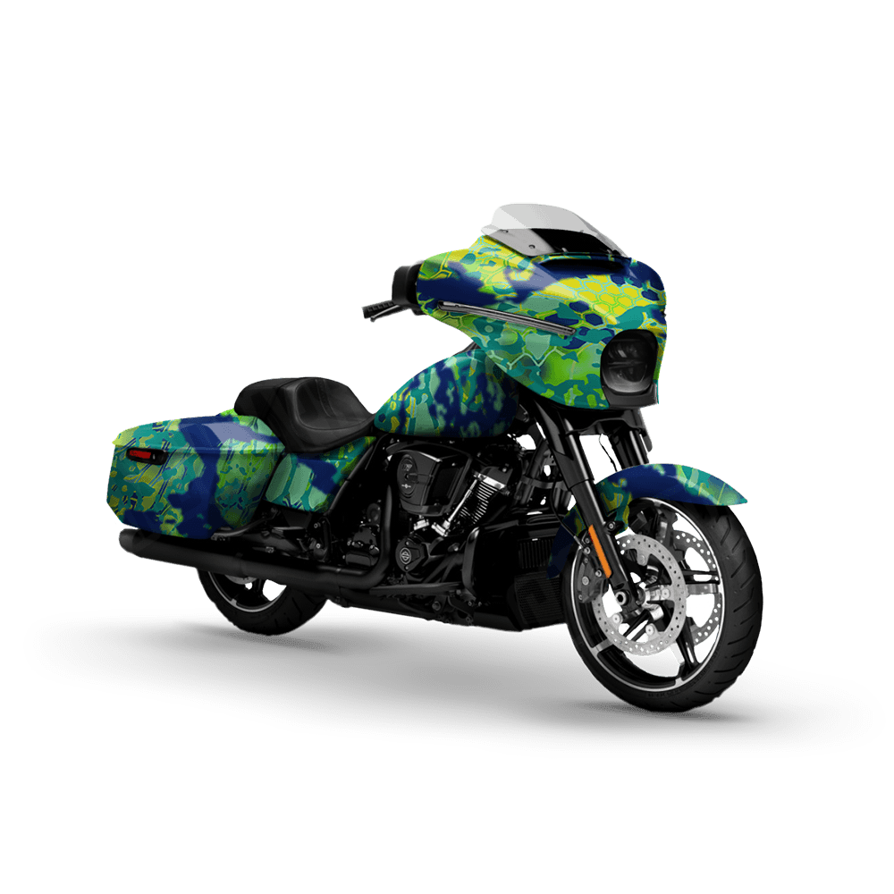 Kryptek Obskura Mahi Mahi Motorcycle Camo Vinyl Wrap