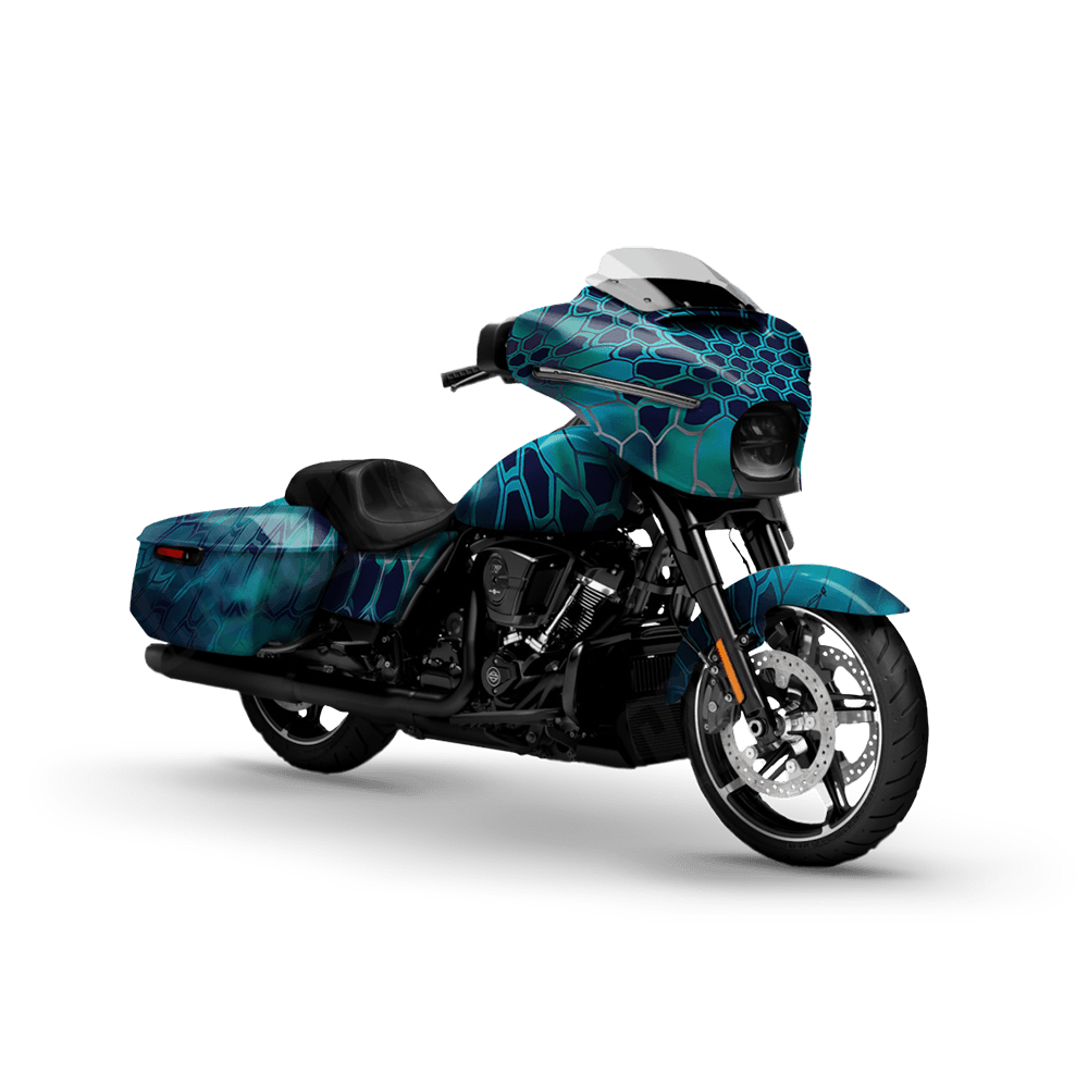 Kryptek Pontus Motorcycle Camo Vinyl Wrap
